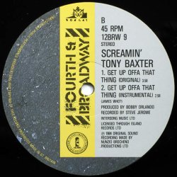 画像3: "Screamin'"Tony Baxter - Get Up Offa That Thing (Godfather II)  12"