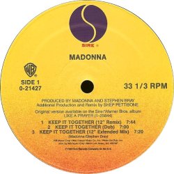 画像2: Madonna - Keep It Together  12"