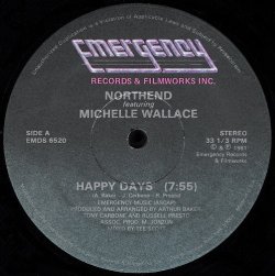 画像1: Northend Featuring Michelle Wallace - Happy Days/Tee's Happy  12" 