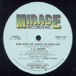 画像1: T.S. Monk - Bon Bon Vie (Gimme The Good Life)  12"