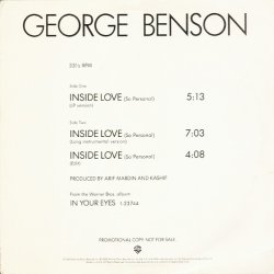 画像1: George Benson - Inside Love  12"