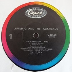 画像1: Jimmy G. And The Tackheads - Lies/Slingshot  12" 