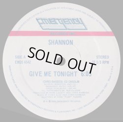 画像1: Shannon - Give Me Tonight 12"