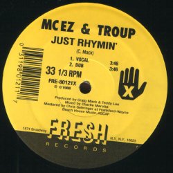 画像1: MC EZ & Troup - Just Rhymin'/Get Retarded  12"