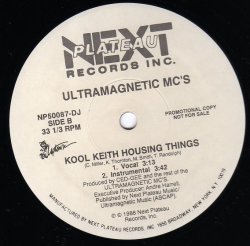 画像2: Ultramagnetic MC's - Ease Back/Kool Keith Housing Things  12"