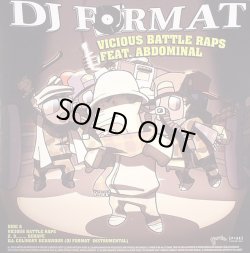 画像1: DJ Format Feat. Abdominal - Vicious Battle Raps/2, 3...Scrape/Ill Culinary Behaviour (Remixes)  12"