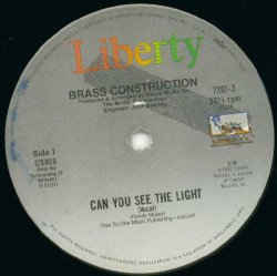 画像2: Brass Construction - Can You See The Light (Vocal 5:18/Other Vers 5:50) 12"