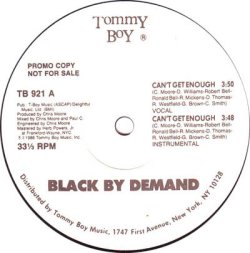 画像2: Black By Demand - Can't Get Enough/All Rappers Give Up  12"