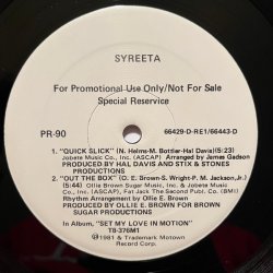 画像1: Syreeta - Quick Slick/Out The Box  12"