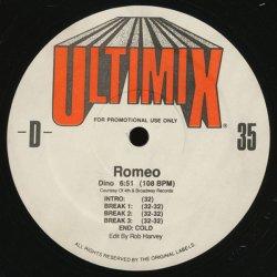 画像2: V.A  - Ultimix 35 C/D (The Time - Jerk Out/Dino - Romeo) 12”