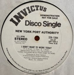 画像1: New York Port Authority - I Don't Want To Work Today/Rainbow  12"