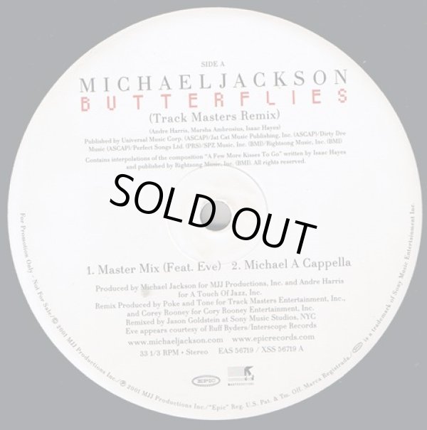 画像1: Michael Jackson feat:EVE - Butterflies (Track Masters Remix)  12"