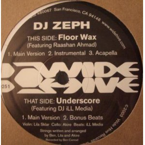 画像: DJ Zeph - Floor Wax/Underscore  12"