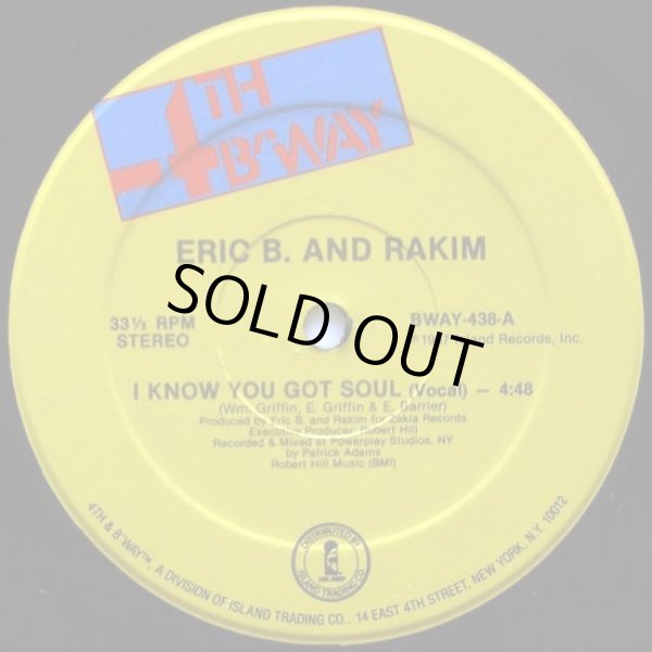 画像1: Eric B. And Rakim - I Know You Got Soul  12"