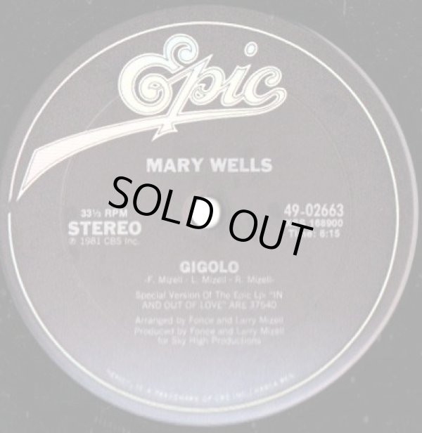 画像1: Mary Wells - Gigolo/Let's Mix It Up  12"