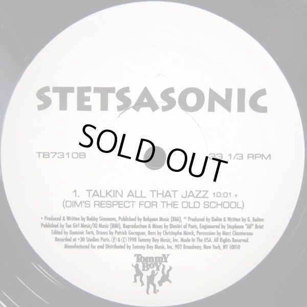 画像2: Stetsasonic - The Hip Hop Band/Talkin' All That Jazz  12"