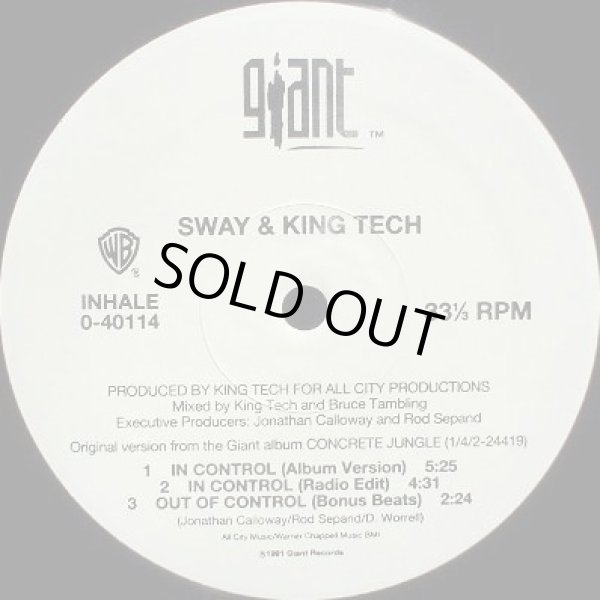 画像2: Sway & King Tech - In Control/Out Of Control/Devastating/Bum Rush The Sound  12" 