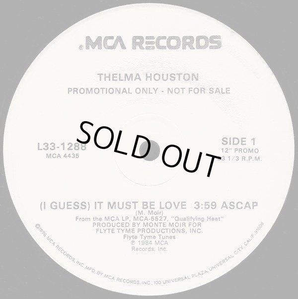 画像1: Thelma Houston - (I Guess) It Must Be Love (3:59/7:20/9:25)  12"