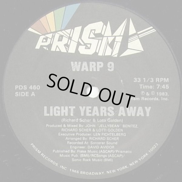 画像2: Warp 9 - Light Years Away  12"