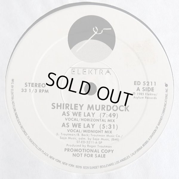 画像1: Shirley Murdock - As We Lay (Horizontal Mix/Midnight Mix/LP Vers/7"Vers)  12"