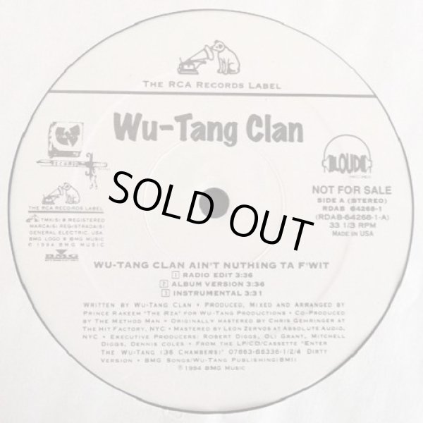 画像1: Wu-Tang Clan  --  Wu-Tang Clan Ain't Nuthing Ta F'Wit/Shame On A Nuh/Shame On A Nigga  12"