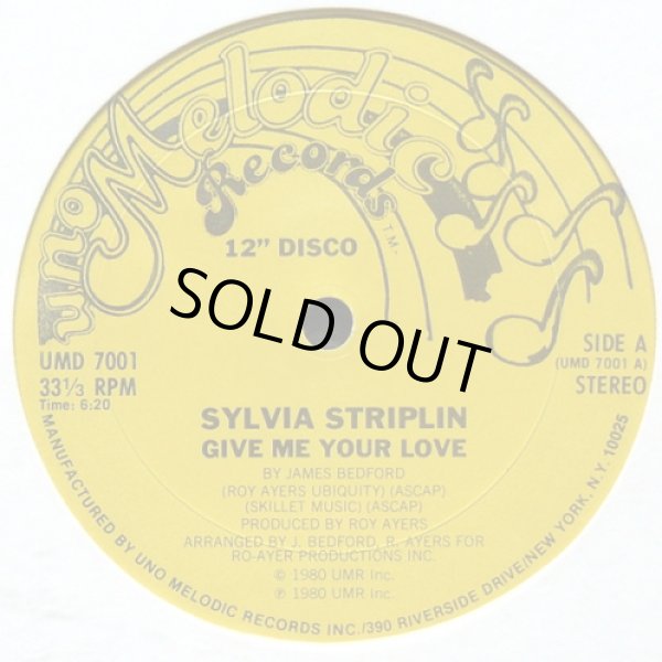 画像1: Sylvia Striplin - Give Me Your Love/You Can't Turn Me Away  12"