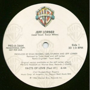 画像: Jeff Lorber feat:Karyn White - Facts Of Love (Fact #1 6:44)  12"