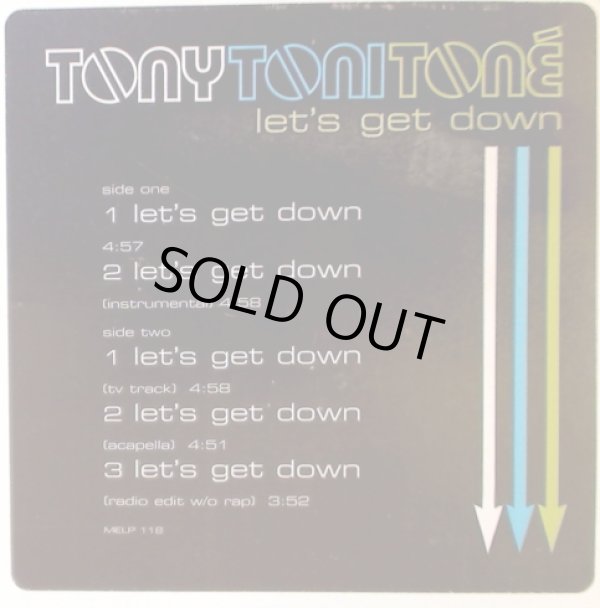 画像1: Tony！Toni！Toné！ - Let's Get Down  12"