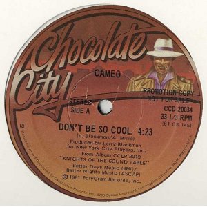 画像: Cameo - Don't Be So Cool/I Never Knew  12" 