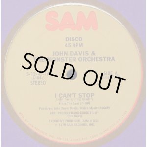 画像: John Davis & The Monster Orchestra - I Can't Stop/I Get A Kick  12"