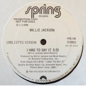 画像: Millie Jackson - I Had To Say It  12"