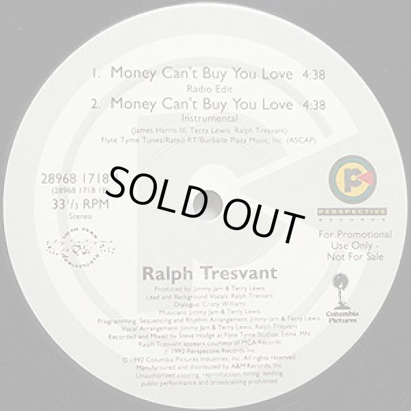 画像3: Ralph Tresvant - Money Can't Buy You Love  12" 