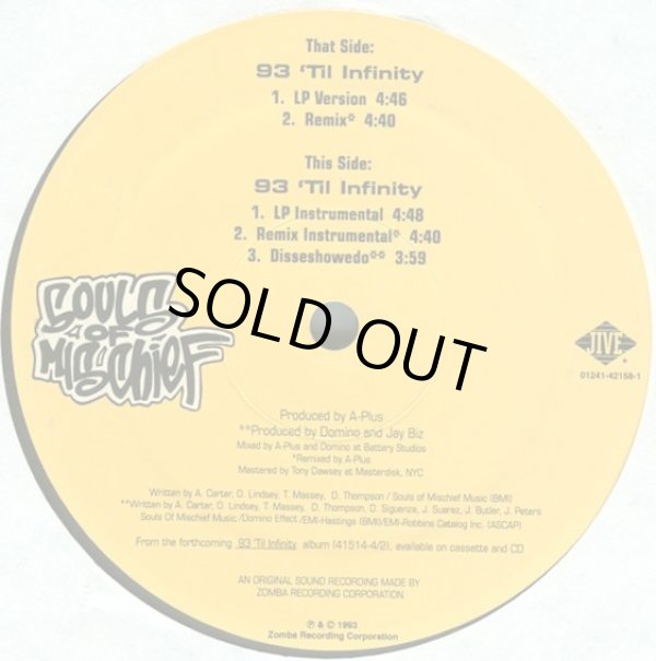 画像3: Souls Of Mischief - 93 'Til Infinity/Disseshowedo  12" 