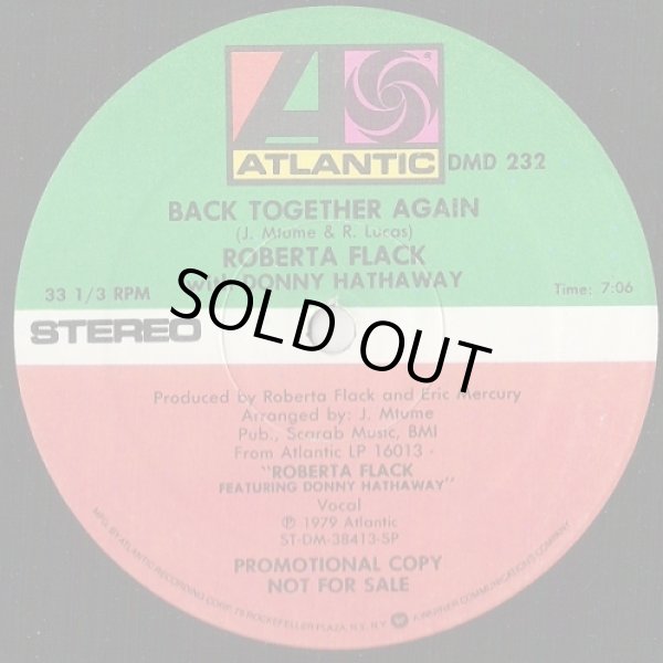 画像1: Roberta Flack With  Donny Hathaway - Back Together Again  12" 