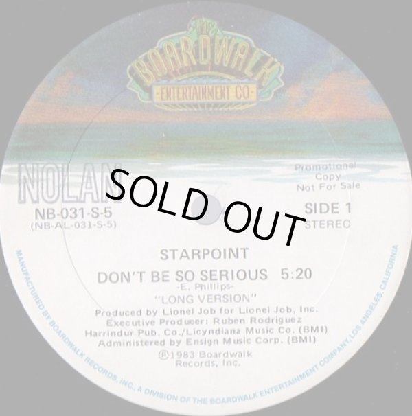 画像1: Starpoint - Don't Be So Serious  12"