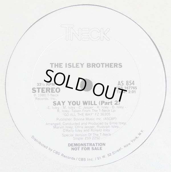 画像2: The Isley Brothers - Say You Will (Part 1 & 2)  12"