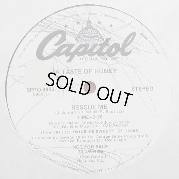 画像1: A Taste Of Honey - Rescue Me  12"