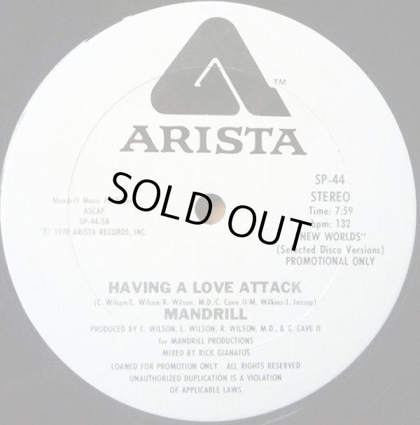 画像1: Mandrill - Having A Love Attack/Don't Stop/Stay Tonite  12" 