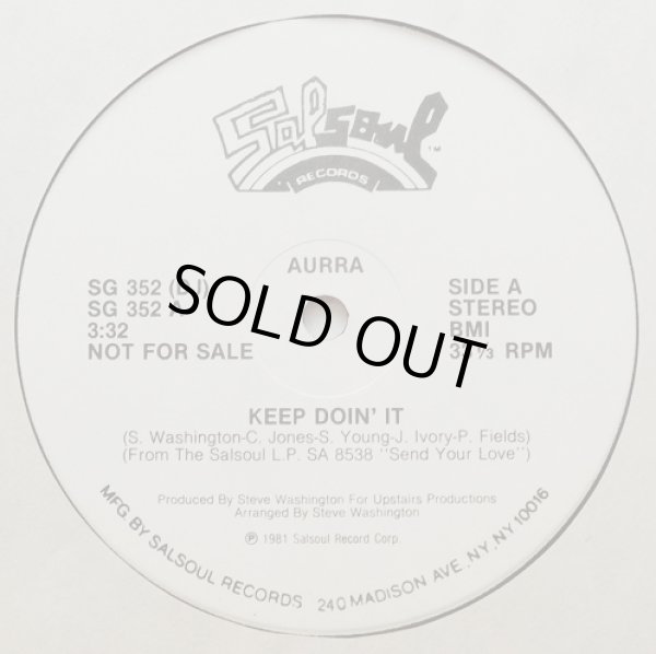 画像1: Aurra - Keep Doin' It/Nasty Disposition  12"