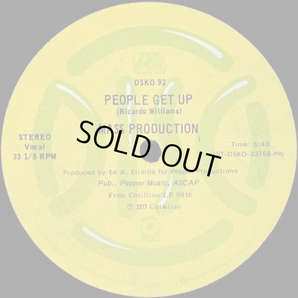 画像1: Mass Production - People Get Up/I Believe In Music  12" 