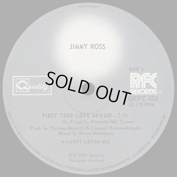 画像2: Jimmy Ross - First True Love Affair  12" 