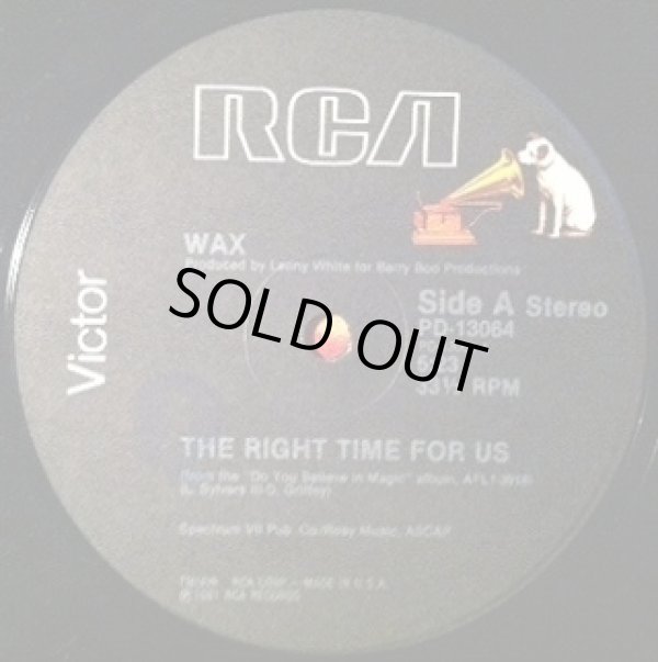 画像1: Wax - The Right Time For Us/Can't Hide From Love  12" 