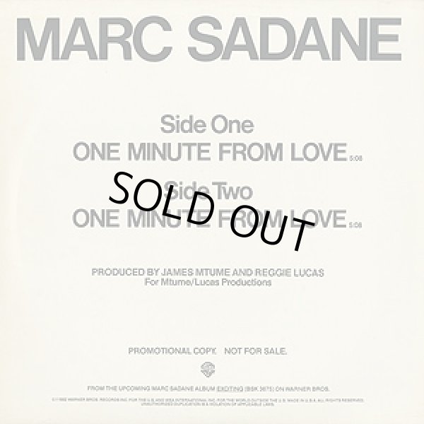 画像1: Marc Sadane - One Minute From Love  12"