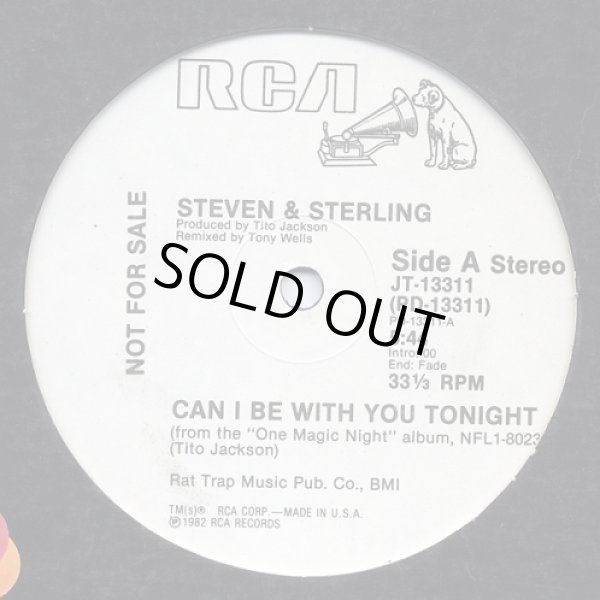 画像1: Steven & Sterling - Can I Be With You Tonight (Stereo/Mono)  12" 