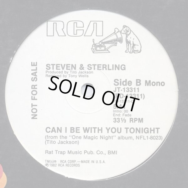 画像2: Steven & Sterling - Can I Be With You Tonight (Stereo/Mono)  12" 