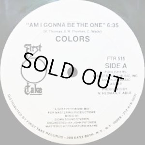 画像: Colors - Am I Gonna Be The One  12" 