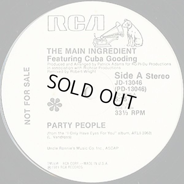 画像1: The Main Ingredient Featuring Cuba Gooding - Party People/Save Me  12" 