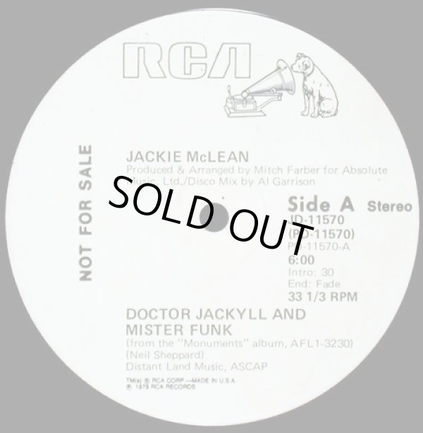 画像1: Jackie McLean - Doctor Jackyll And Mister Funk/On The Slick Side  12"