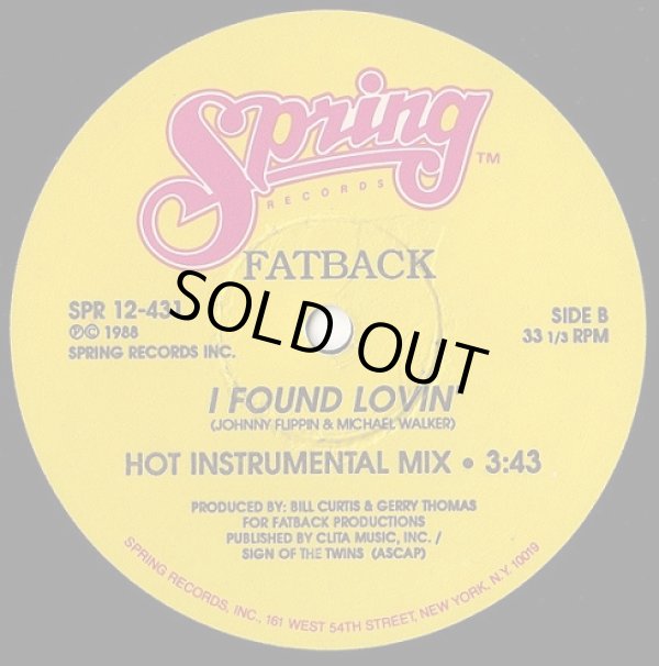 画像2: Fatback - I Found Lovin'  12"