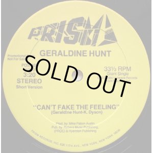 画像: Geraldine Hunt - Can't Fake The Feeling  12"  